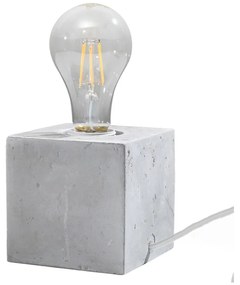 Светлосива настолна лампа (височина 10 см) Gabi - Nice Lamps