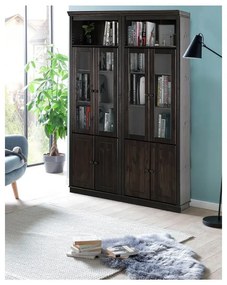 Кафява витрина от масивен бор 148x223 cm Anita – Støraa