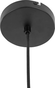 Черно метално висящо осветително тяло с абажур от хартиен шнур ø 80 cm Sombra – Leitmotiv