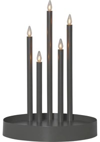 Черна светлинна декорация ø 32 cm Deco - Star Trading