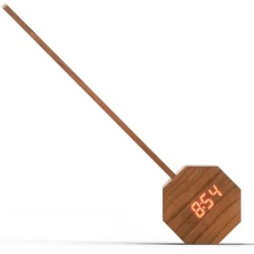 Тъмнокафява LED настолна лампа от декор от череша (височина 39,5 cm) Octagon One – Gingko