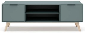 Маса за телевизор сиво-зелена 140x53x40 cm Pisco – Marckeric