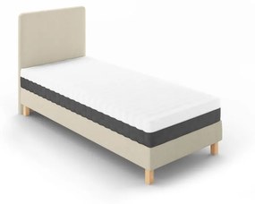 Бежово единично легло Lotus, 90 x 200 cm - Mazzini Beds