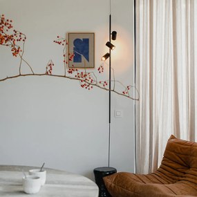 Висяща лампа черна с крачен превключвател 3-светлина - Jeana Luxe