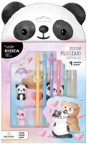 Kidea - Animals комплект молив, цв.моливи и гуми 98583