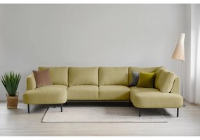 Ъглов диван в цвят горчица (десен ъгъл/"U" форма) Hero – Scandic