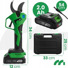 Акумулаторни градински ножици MASTERCUT500W - Електрически ножици за клони до 40 мм
