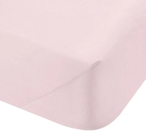 Розов памучен чаршаф Blush, 135 x 190 cm - Bianca