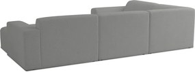 Сив ъглов диван от букле ("U" форма) Roxy – Scandic