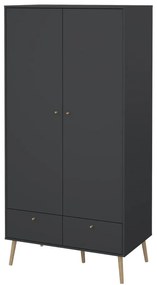 Гардероб антрацит 99x200 cm Bodo - Tvilum