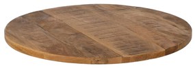 Table top Кръгъл Бежов Дърво манго 70 x 70 x 3 cm