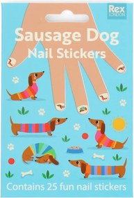 Творчески комплект от Sunny Sausage Dog – Nail stickers – Rex London