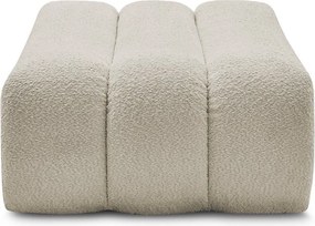 Бежова табуретка от прежда с примки от букле Azra – Bobochic Paris