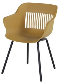 Пластмасови градински столове в цвят охра и жълто в комплект от 2 броя Jill Rondo - Hartman