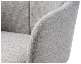 Светлосиво въртящо се релаксиращо кресло Manning – Unique Furniture