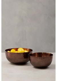 Метални купи за сервиране в комплект от 2 бр. в меден цвят ø 26 cm Solis – Premier Housewares