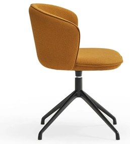 Тапицирани трапезни столове в комплект 2 бр. в цвят горчица Add – Teulat