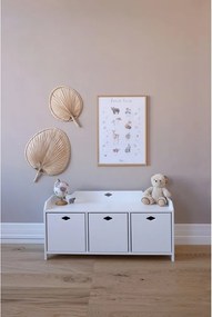 Бял детски скрин 99,5x32x48 cm Luca – Cam Cam Copenhagen