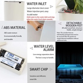 Бяла самонапояваща се саксия , ø 22,8 cm Calla - Tomasucci