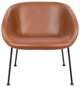 Кафяв фотьойл от изкуствена кожа Feston - Zuiver