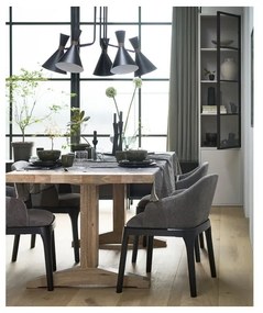 Светлосива витрина от борова дървесина 53x230 cm Basic - vtwonen