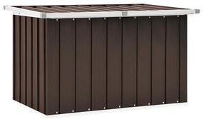 46260 vidaXL Градинска кутия за съхранение, кафява, 109x67x65 см