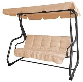 Люлка 3-местна My Garden TLS031 beige, 200 х 120 х 164 см, кафява