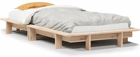 850680 vidaXL Рамка за легло без матрак, 90x190 см, масивна чамова дървесина