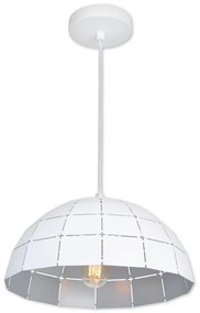 Top Light Apolo 30B - Пендел 1xE27/40W/230V бял/сребрист