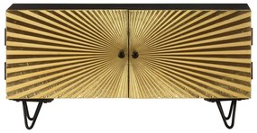 322681 vidaXL ТВ шкаф, 90x30x45 см, мангово дърво масив