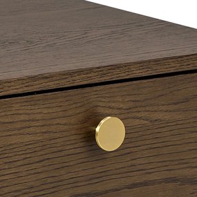 Нощно шкафче от декор от дъб в тъмно естествен цвят Monfort – Actona