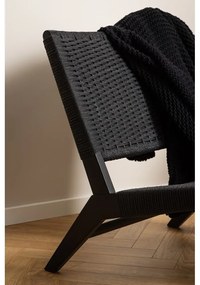 Черно кресло тъкано Carson – Actona