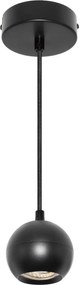Osram - Полилей на кабел SPOT SPHERAL 1xGU10/6W/230V черен