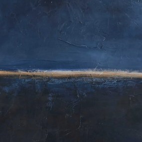 Ръчно рисувана картина 78x98 cm Edge Blue – Malerifabrikken