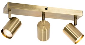 Интелигентен таванен прожектор бронз 3-светлини регулируем вкл. Wifi GU10 50mm - Jeana