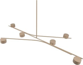 Бежово метално висящо осветително тяло Coda – Trio Select