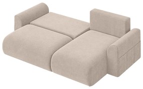 Бежов разтегателен ъглов диван (променлив) Lorine – Ropez