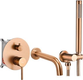 Смесител за вана Rea Lungo Brush Copper + Box