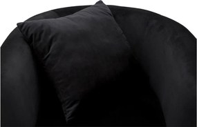 Черно кадифено кресло Bucarest – Mauro Ferretti