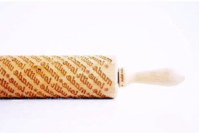 Дървен релефен валяк за тесто Made with Love Made With Love - Valek