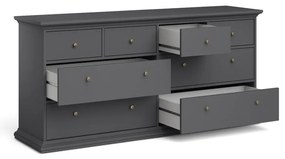 Сив нисък скрин 183x87 cm Paris – Tvilum