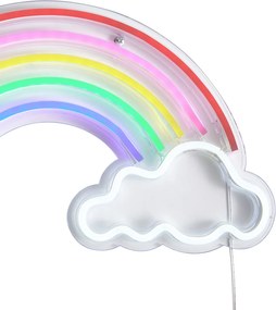 Неонова стенна лампа многоцветна вкл. LED - Rainbow