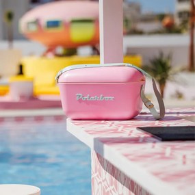 Хладилна чанта Polarbox Pop, 20 литра, AIRPOP полистирол, 5-15C до 24 часа, Розов/Зелен