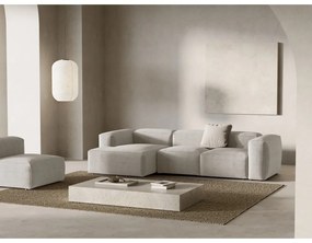 Бежов ъглов диван от рипсено кадифе (ляв ъгъл) Bergano – Cosmopolitan Design