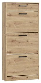 Шкаф за обувки KAVI в цвят дъб artisan