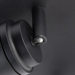 Модерен прожектор за баня черен 2-светлина IP44 - Ducha