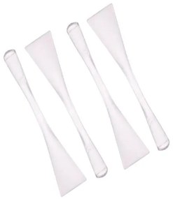 Поликарбонатна лъжица за сладолед за еднократна употреба 13см прозрачна PS (MS.132) - Rubikap