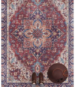 Червен и лилав килим , 120 x 160 cm Anthea - Nouristan