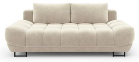 Бежов триместен разтегателен диван с кадифена тапицерия Cirrus - Windsor &amp; Co Sofas