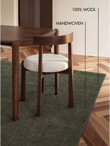 Тъмнозелен ръчно изработен вълнен килим 120x170 cm Greenwich – Ted Baker